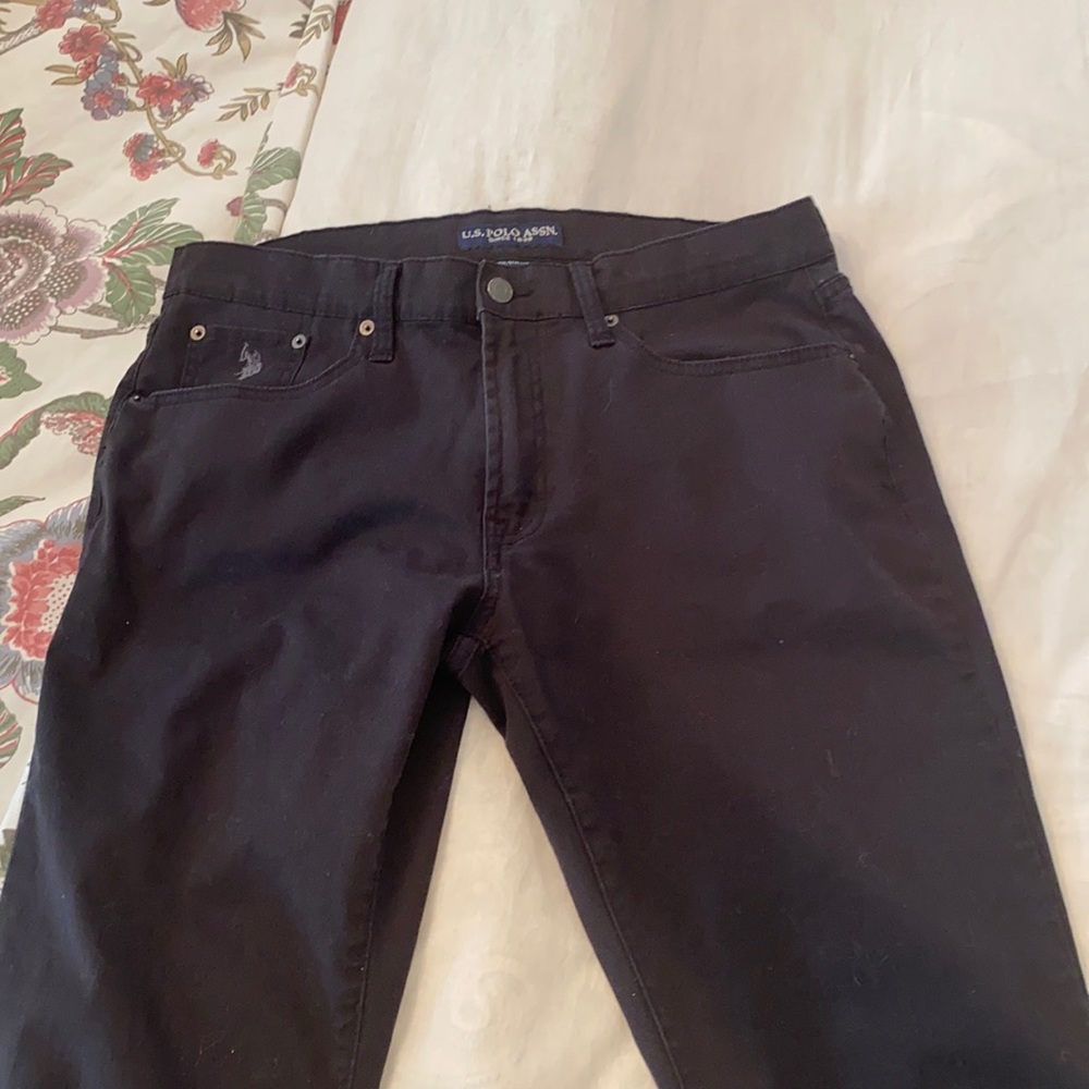 U.S. POLO ASSN. BLACK JEANS SZ 34 W x 30L